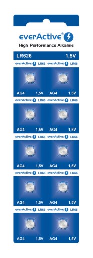 Bateria AG4 G4 LR66 L626 177 everActive (blister 10szt.)