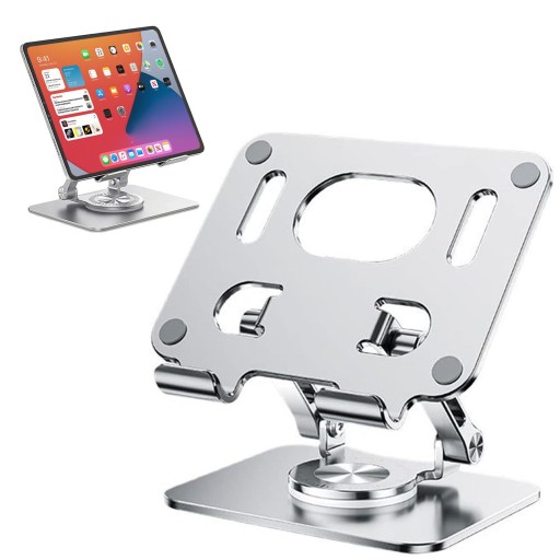 PODSTAWKA REGULOWANA POD LAPTOPA ALUMINIOWA SOLIDNA STOJAK OBRÓT O 360°
