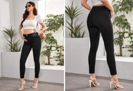 SHEIN SPODNIE JEANSOWE DAMSKIE CIĄŻOWE