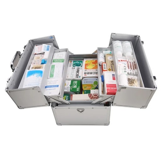Large Medicine Chest Portable Home First Aid Kit Multifunction Outpatient