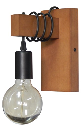 LAMPA/KINKIET ŚCIENNY typ:015-K ,DREWNO, NOWOŚĆ
