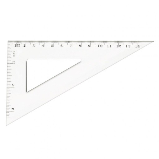Ekierka nierównoramienna 14cm Tetis