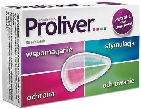 Proliver Wątroba x 30 tabletek cholina