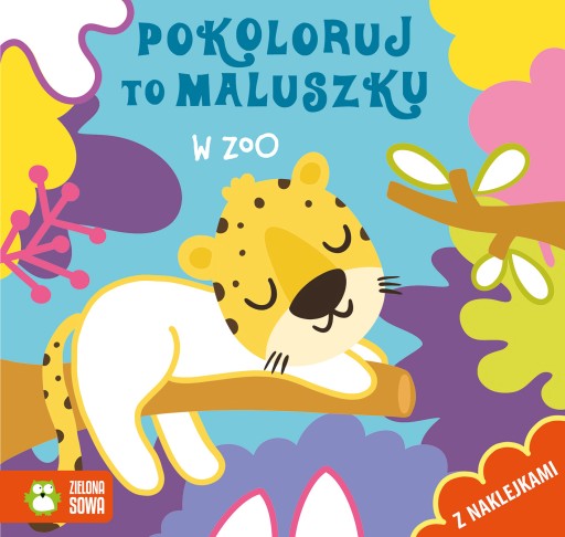 POKOLORUJ TO MALUSZKU ZIELONA SOWA - W ZOO