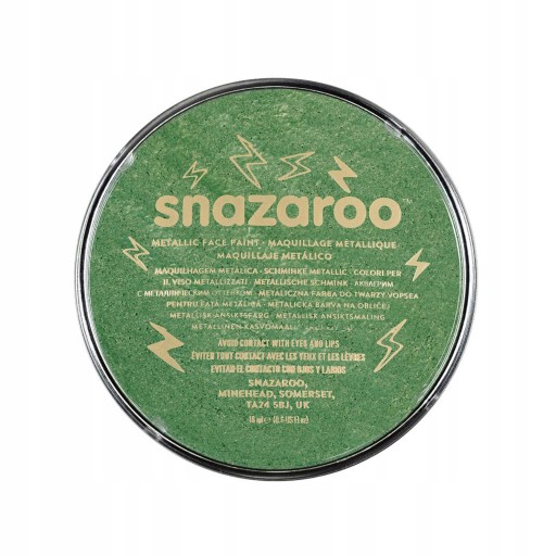 Snazaroo Farba do ciała 18 ml Metalic: Green