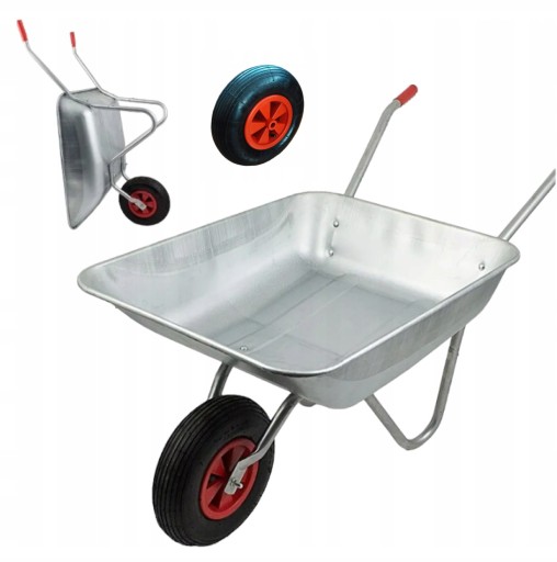 TACZKA OGRODOWA TRANSPORTOWA OCYNKOWANA 120 L