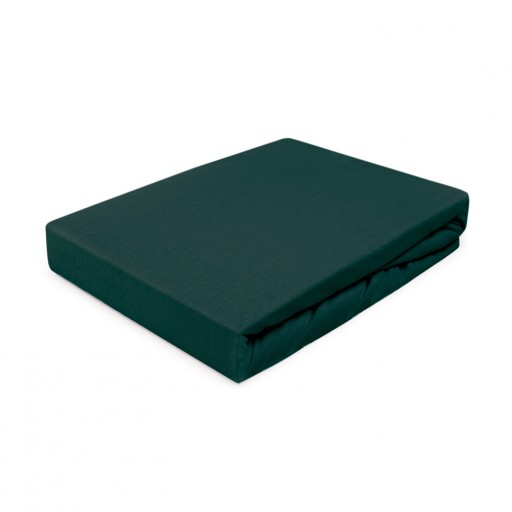 Prześcieradło z gumką jersey 160x200 Zielone 100% BAWEŁNA