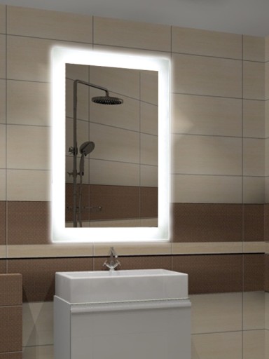 LUSTRO LED BIAŁY 50X60 cm