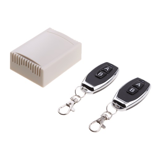 Wireless Relay Switch DC12V 315MHz 2 Remote Control for Curtain Garage Door
