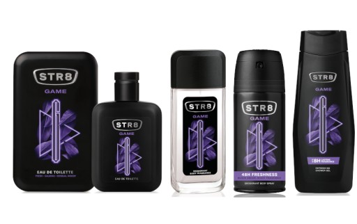 STR8 GAME ZESTAW 4cz EDT100ml + DNS85ml + SPRAY150ml + ŻEL400ml