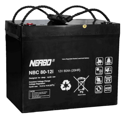 Akumulator NERBO NBC 80-12i 12V 80Ah AGM