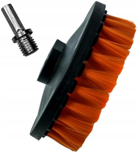 ADBL TWISTER SOFT 125mm MIĘKKA SZCZOTKA DO CZYSZCZENIA FOTELI NA WKRĘTKĘ