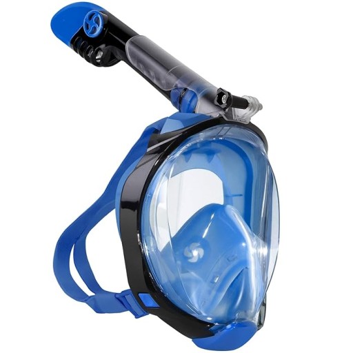 Maska do nurkowania snorkelingu pełnotwarzowa L/XL na kamerkę AntiFog/Leak