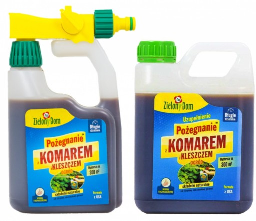 PŁYN NA KOMARY ODSTRASZACZ KOMAR 950ml+ZAPAS 950ml
