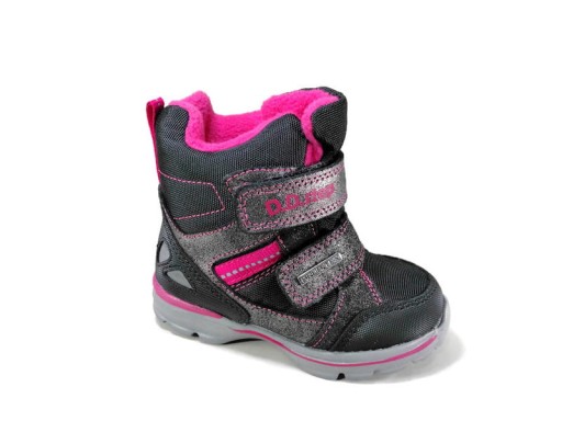 DDStep Trzewiki Czarny F651-712CM Aqua-tex 24-29