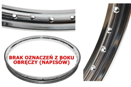 FELGA OBRĘCZ 1.85-19 JUNAK M07 M10 ORG. INDIA