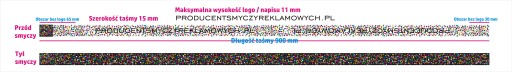 Smycz reklamowa z nadrukiem 15 mm 2 strony 100
