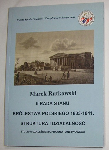 II RADA STANU KRÓLESTWA POLSKIEGO 1833 SZLACHECTWO