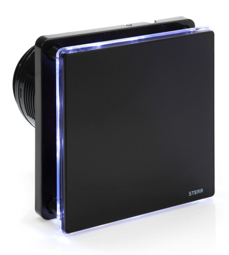 BFS100LT-MB Wentylator czarny mat LED + timer