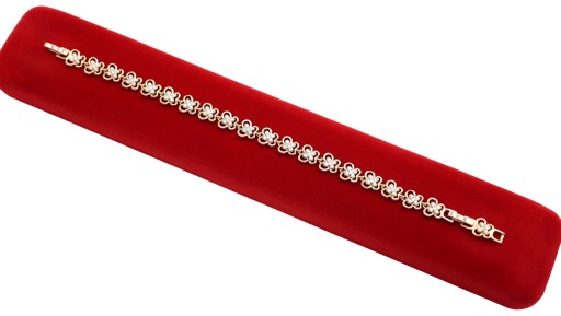 Złota BRANSOLETKA stal 316L B208 STAINLESS STEEL
