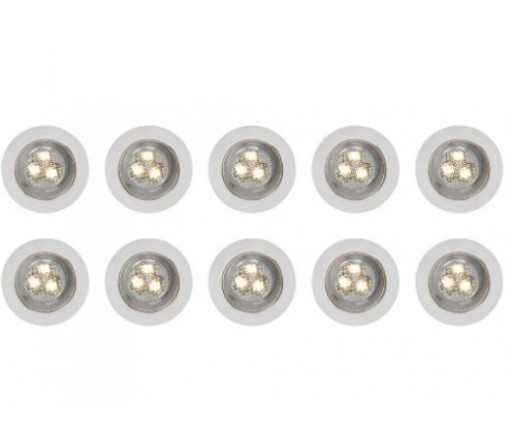 Lampa LED IP67 taras 10szt oczka podłogę mini światło ZWY