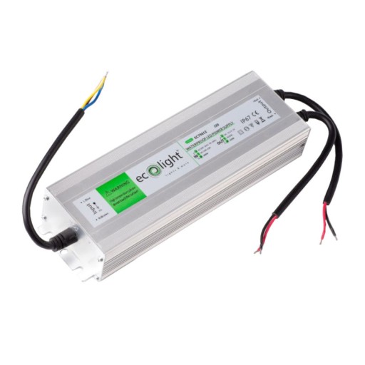 ZASILACZ WODOODPORNY HERMETYCZNY LED 12V 250W ALU