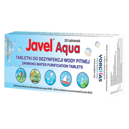 TABLETKI DO DEZYNFEKCJI WODY PITNEJ JAVEL AQUA KRÓTKA DATA