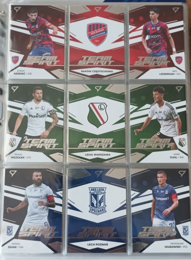 SportZoo Ekstraklasa 23/24 sezon 1 TEAM SPIRIT BASE wszystkie numery karty