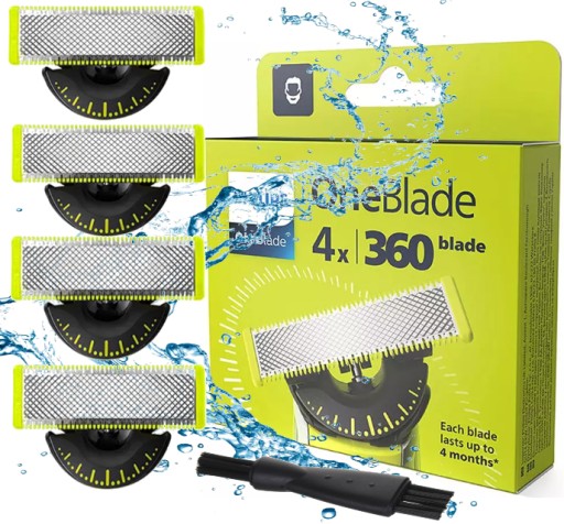 4x OSTRZA PHILIPS ONEBLADE 360 ORYGINALNE OSTRZE NOŻYK GŁOWICA GOLARKA PRO