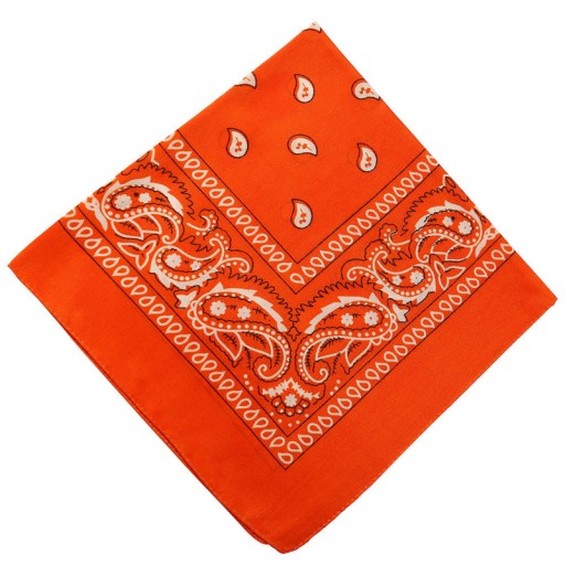 CHUSTKA BANDAMKA CHUSTA BANDANA APASZKA POMARAŃCZ