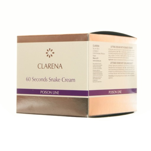 Clarena 60 Seconds Krem liftujący z jadem węża 50 ml
