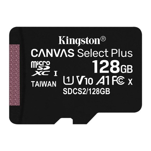 Kingston karta Canvas Select Plus, 128GB, micro SDXC, SDCS2/128GBSP, UHS-I