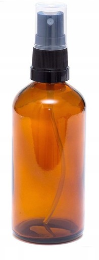 BUTELKA SZKLANA BRĄZOWA 100ml | Z ATOMIZEREM