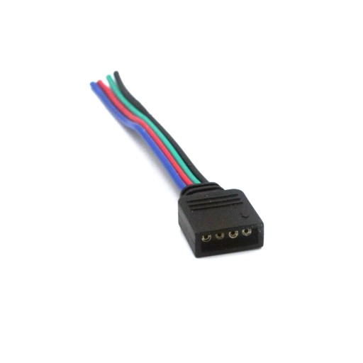 ZŁĄCZKA DO TAŚM LED GNIAZDO RGB Z PRZEWODEM