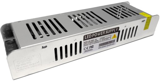 ZASILACZ SLIM IMPULSOWY 12V 250W 16A IP20 TAŚM LED