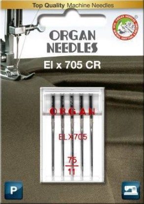 3129 Igły Organ Elx705 CR półpłaskie rozmiar 75