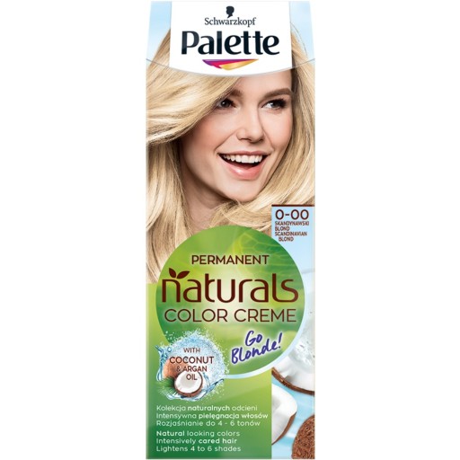 Palette rozjaśniająca farba do włosów Blond