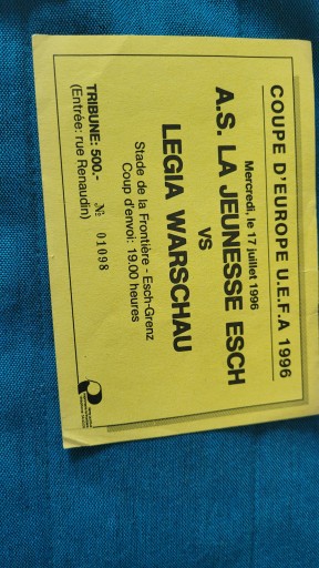 Bilet A.S. La Jeunesse Esch- Legia Warszawa