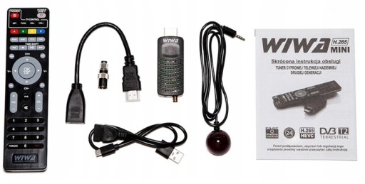 Dekoder Tuner Telewizji Naziemnej DVBT2 HEVEC MINI