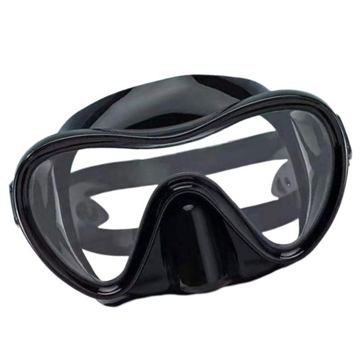 Maska do nurkowania, maska do snorkelingu, ultraprzezroczyste soczewki z szeroką czernią
