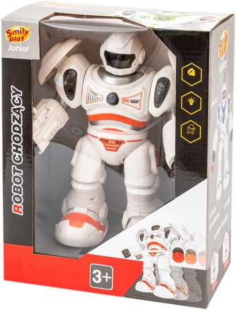 SMILY ROBOT chodzący św. dźw. pomarań. 3+