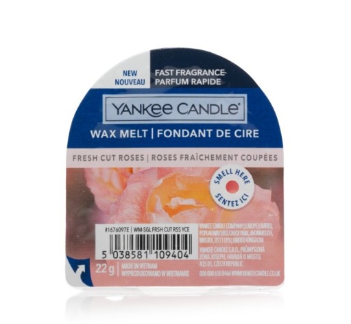 YANKEE CANDLE FRESH CUT ROSES WOSK ZAPACHOWY 22 G