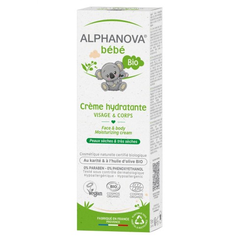 Alphanova Bebe, Nawilżający krem do twarzy i ciała, 75 ml []