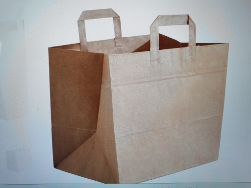 TORBA PAPIEROWA EKO CATERING 320X220X245 50szt