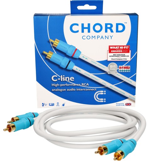 Chord Company C-line v2 (ARAY) - Interkonekt 2RCA 2xRCA - Nowe wtyki - 1.0m