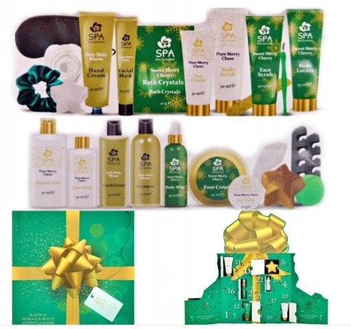 KALENDARZ ADWENTOWY EXCLUSIVES 24 X KOSMETYKI SPA
