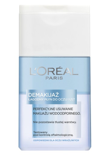 L Oreal - Łagodny płyn do wodoodpornego makijażu