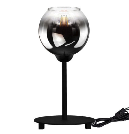 LAMPKA NOCNA BIURKOWA STOŁOWA EDISON SZKŁO LOFT