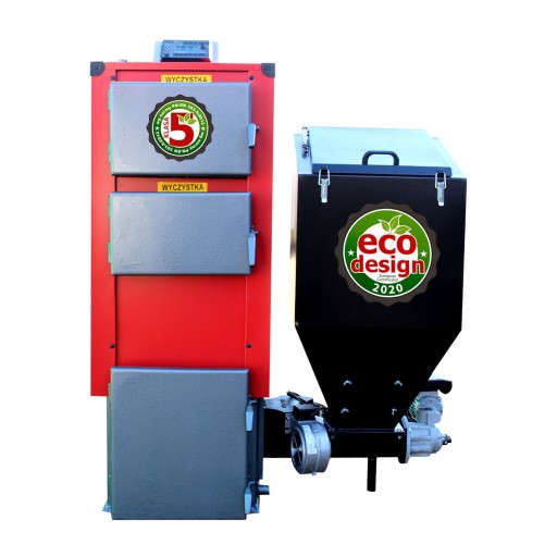 KOTŁY PODAJNIKIEM KLASA 5 PIECE 25kW NA EKOGROSZEK