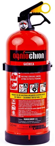GAŚNICA PROSZKOWA SAMOCHODOWA ABC 2KG Z MANOMETREM